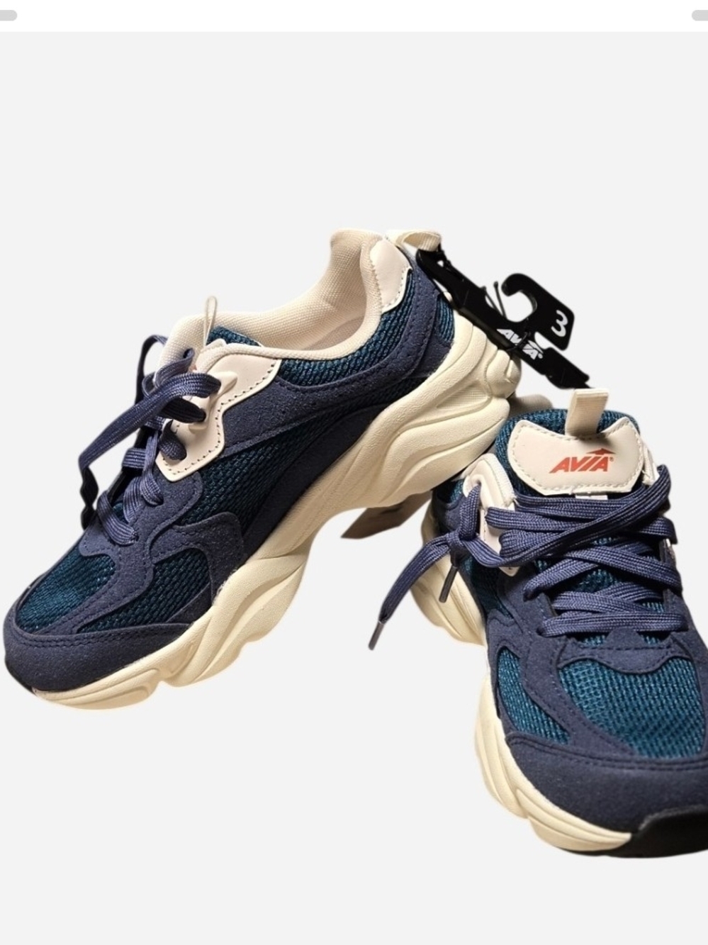 Avia Kids Navy, Teal & Cream Chunky Sneaker